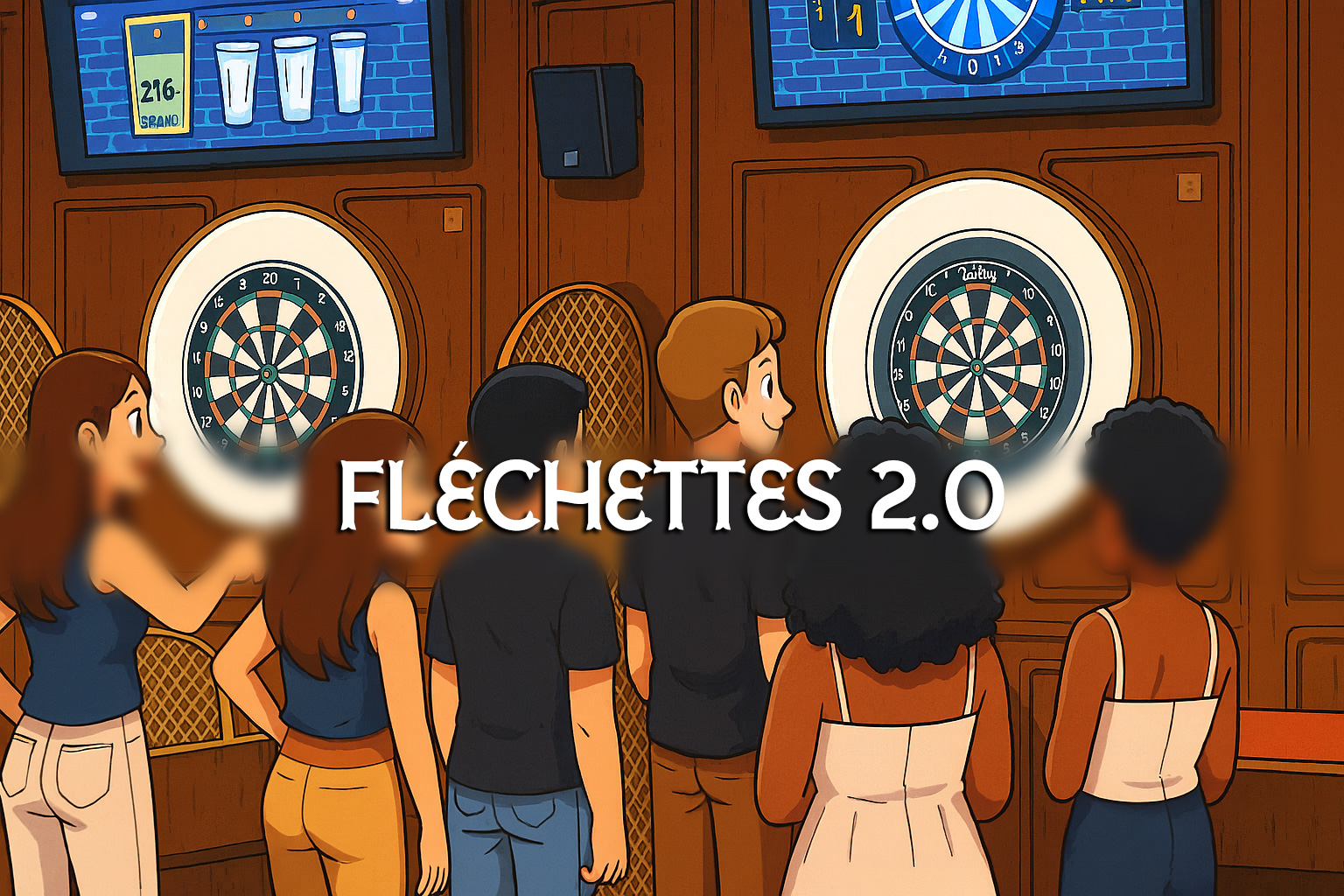 Flocus bar à jeux bordeaux